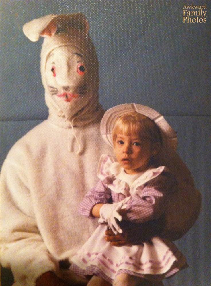 creepy easter bunny photos