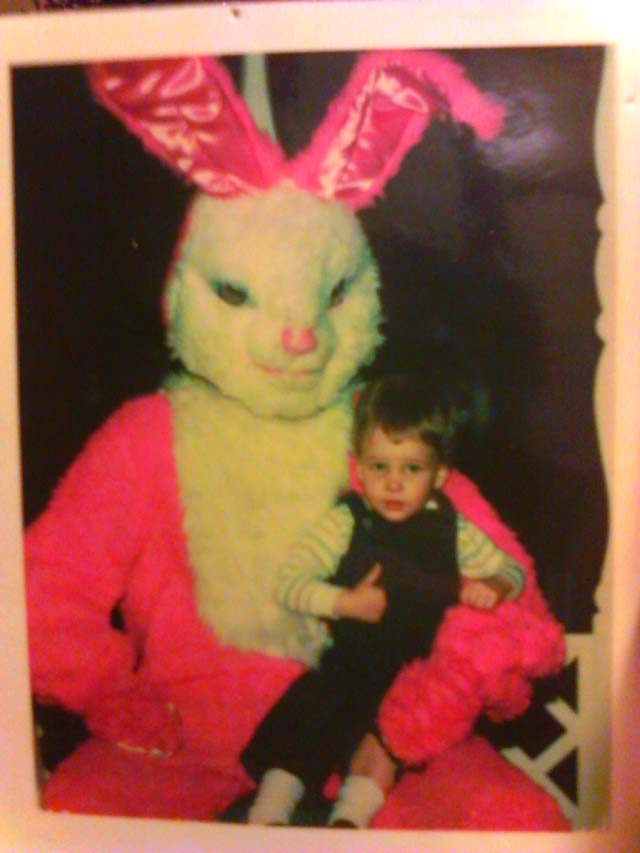 See funny photos of kids who are scared of the Easter Bunny