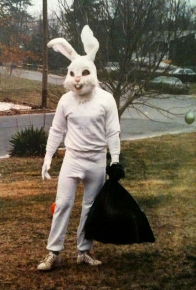 creepy easter bunny photos