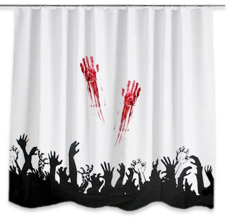 horror Zombie Shower Curtain