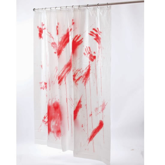 horror Bloody Shower Curtain