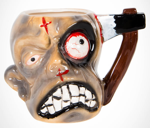 Tortured Hatched Head Zombie Mug