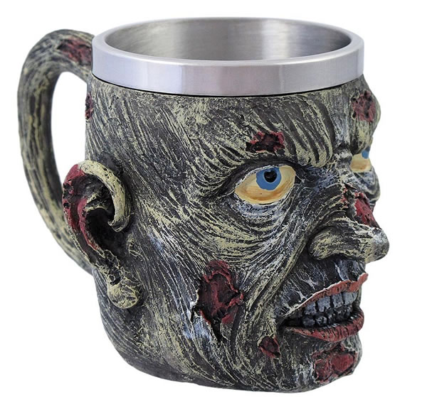 Decomposing Creepy Zombie Head Coffee Mug