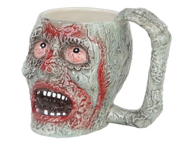 Decaying Green Zombie Head Coffee Mug Gift
